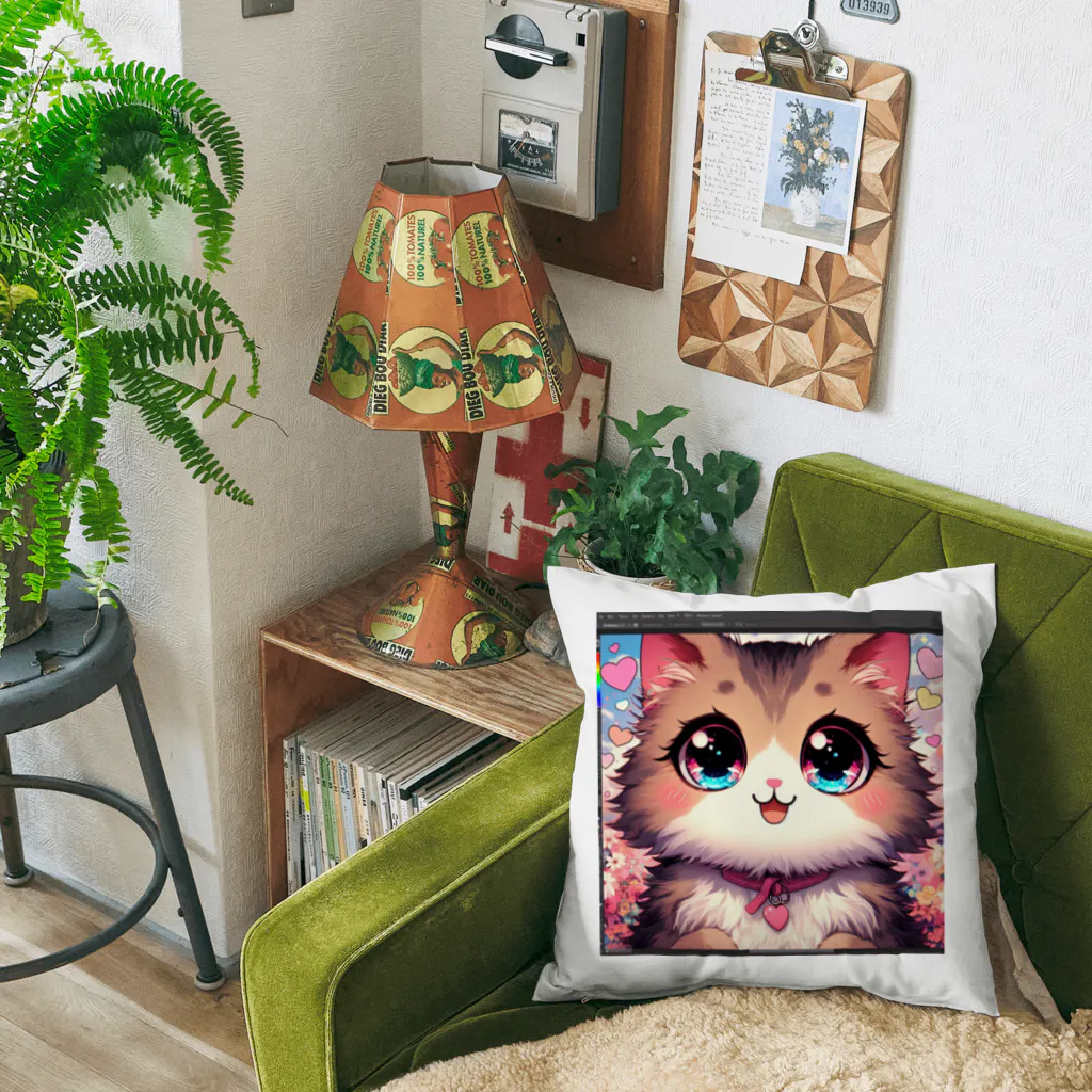 yos-1292583のねこニコばん Cushion