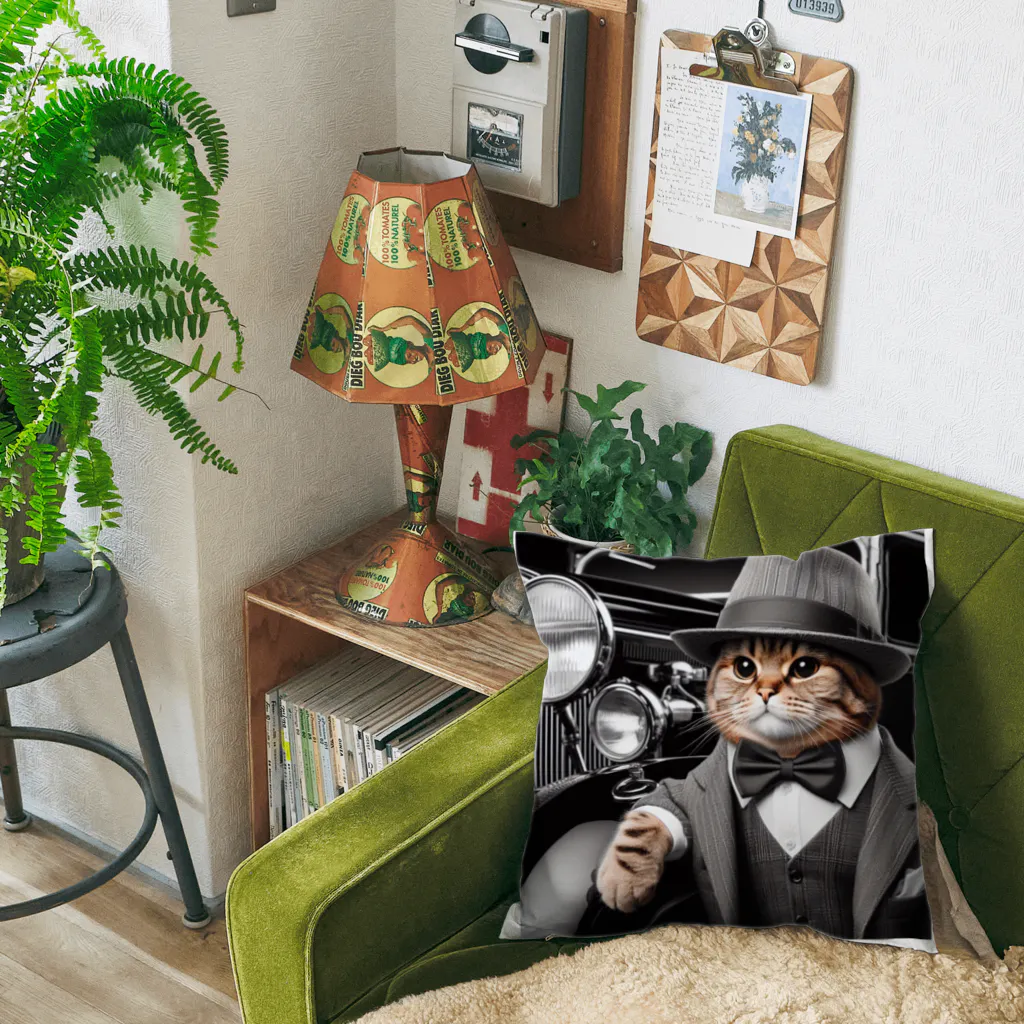 ブルーアイズの紳士猫 Cushion