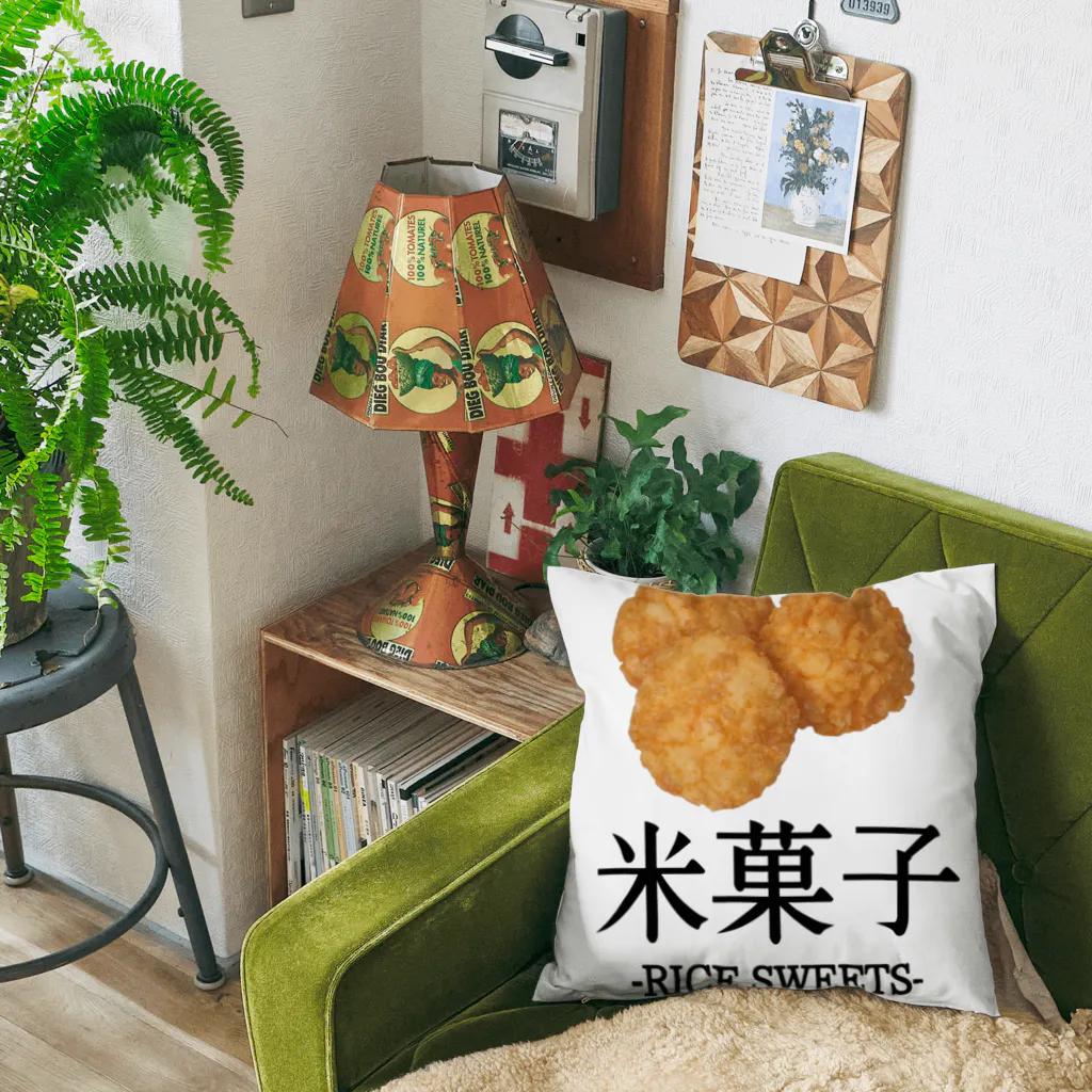 大阪下町デザイン製作所のJapanese『揚げせん』米菓子グッズ クッション