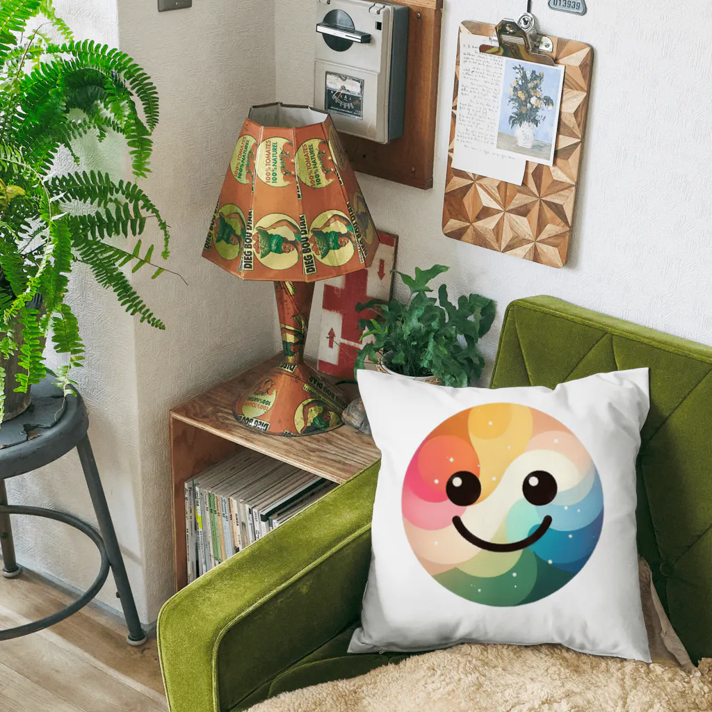 SmileHouse☺のレインボーにこちゃん☺ Cushion