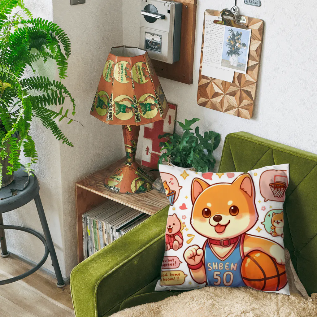 KATERAのバスケットボール犬　SHBEN Cushion