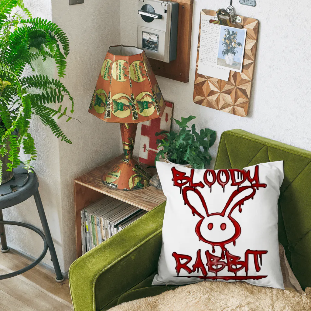 Ａ’ｚｗｏｒｋＳのらくがきBLOODYRABBIT Cushion