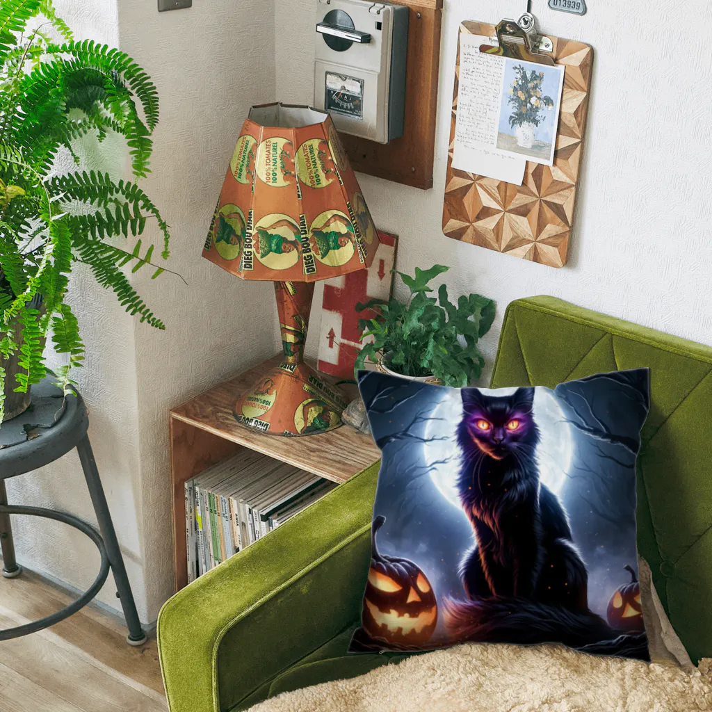 ◥(M)◤のHalloween×Cat Cushion