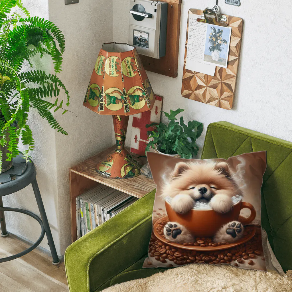 カフェイン中毒のカフェイン犬 Cushion