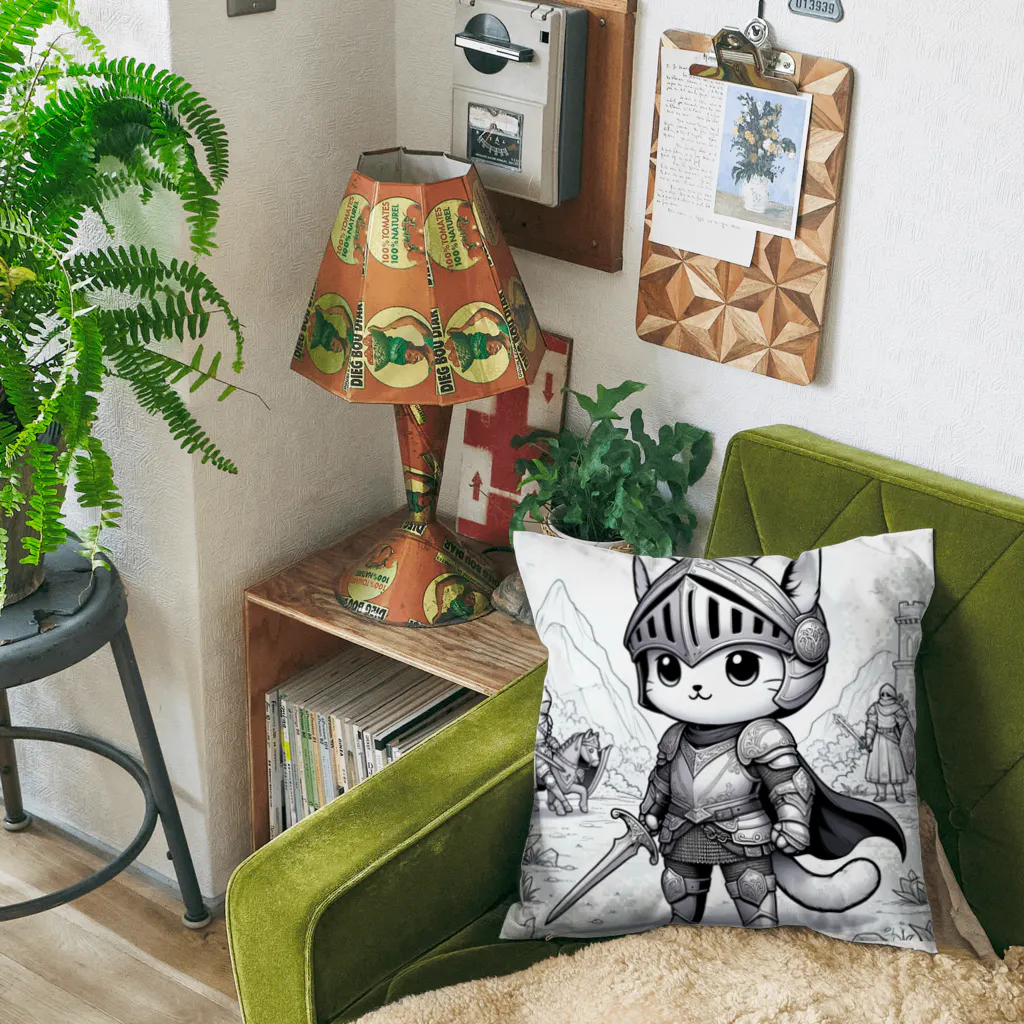 われらちきゅうかぞくのナイト キャッツ(Knight Cats) Cushion