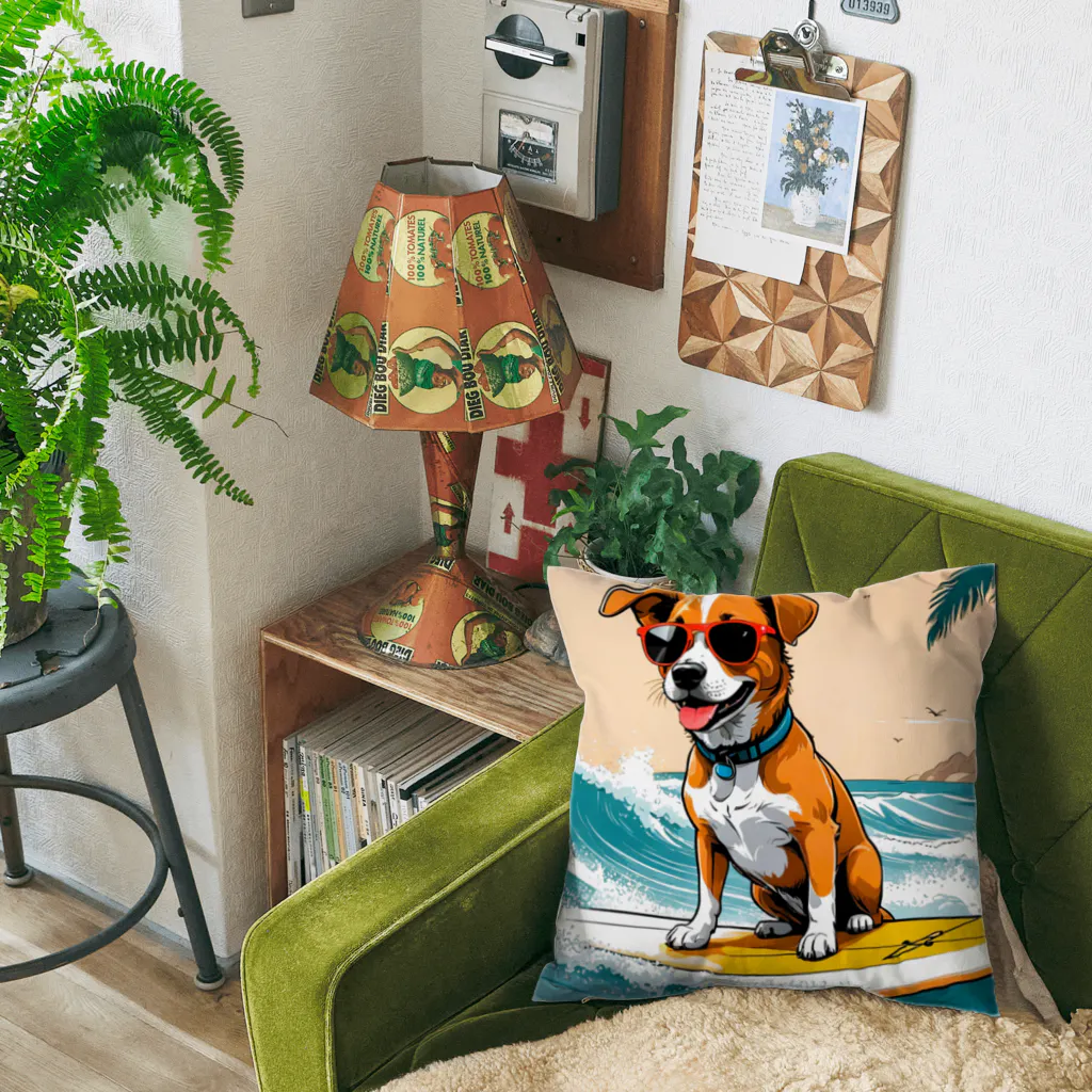 studio eizoのおいら波乗り🐕犬サーファー🏄 Cushion