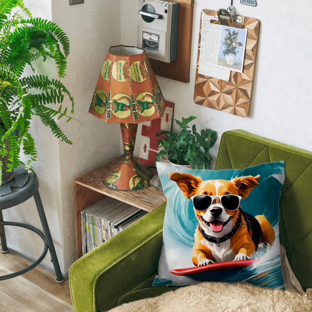 studio eizoのおいら波乗り🐕犬サーファー🏄 Cushion