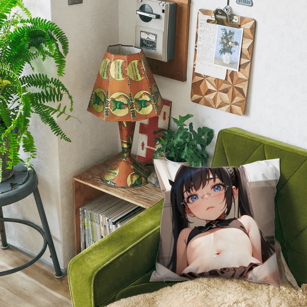 美少女学院の黒髪幼女　美鈴ちゃん Cushion