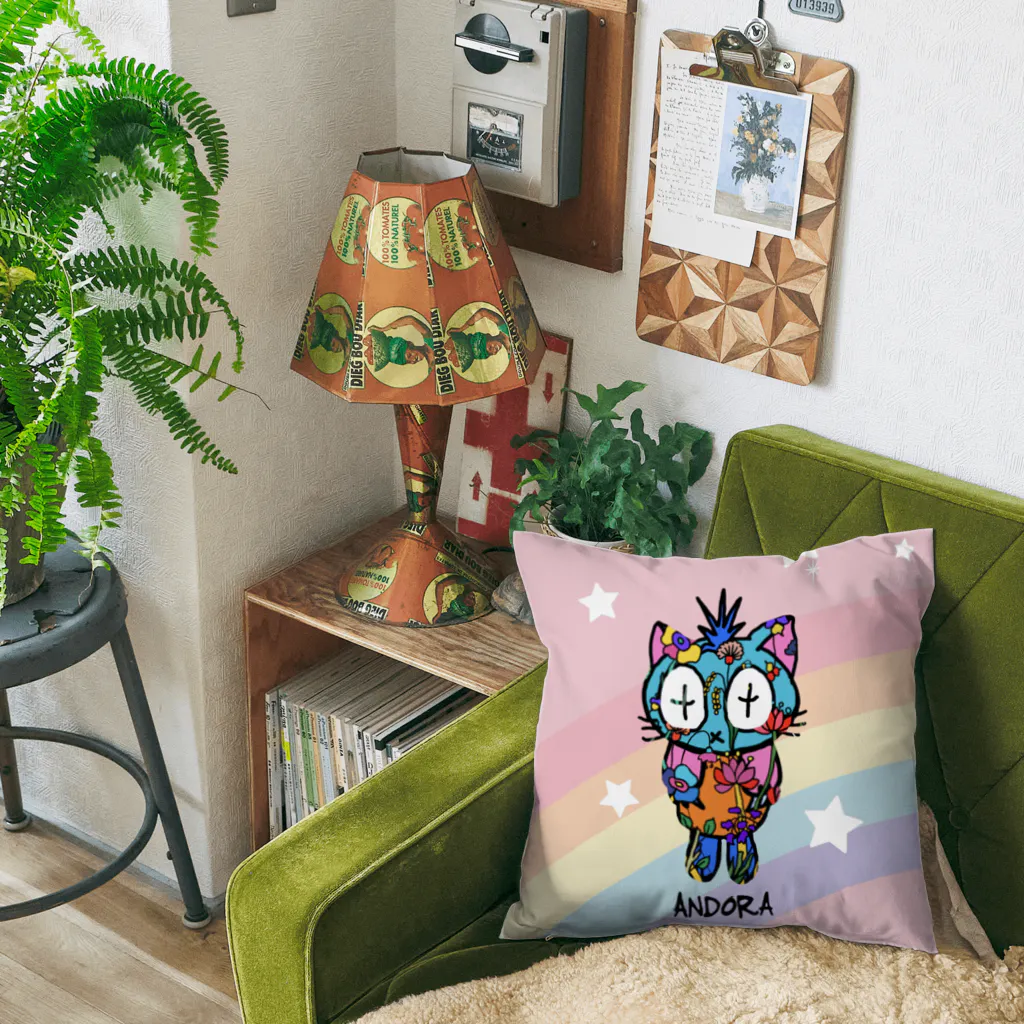 ANDORAの虹色トロピカル Cushion