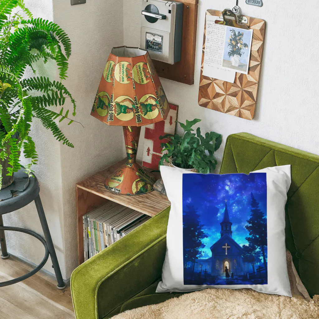 AQUAMETAVERSEの教会に降り注ぐ星たち Cushion