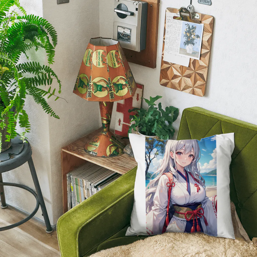 巫女スタぐらむの母性溢れる巫女 Cushion