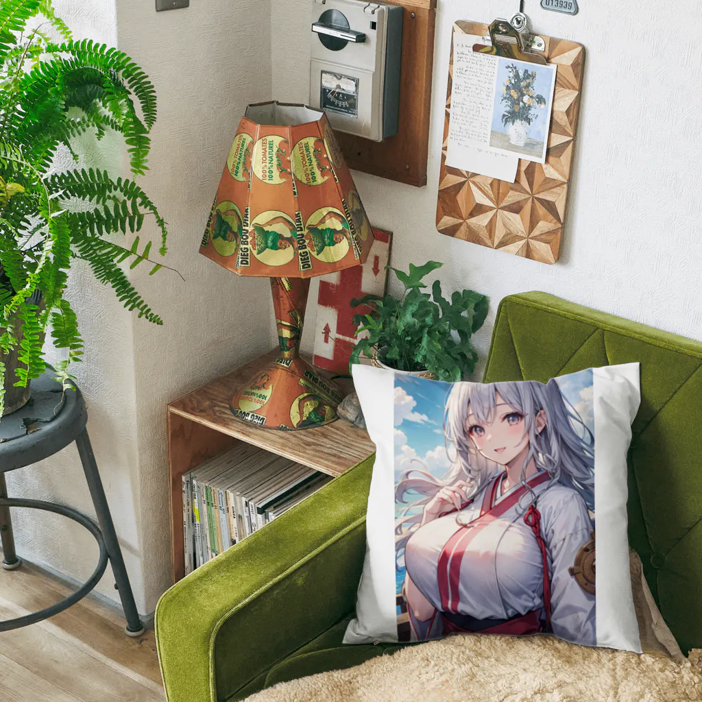 巫女スタぐらむの巫女姿のママ Cushion