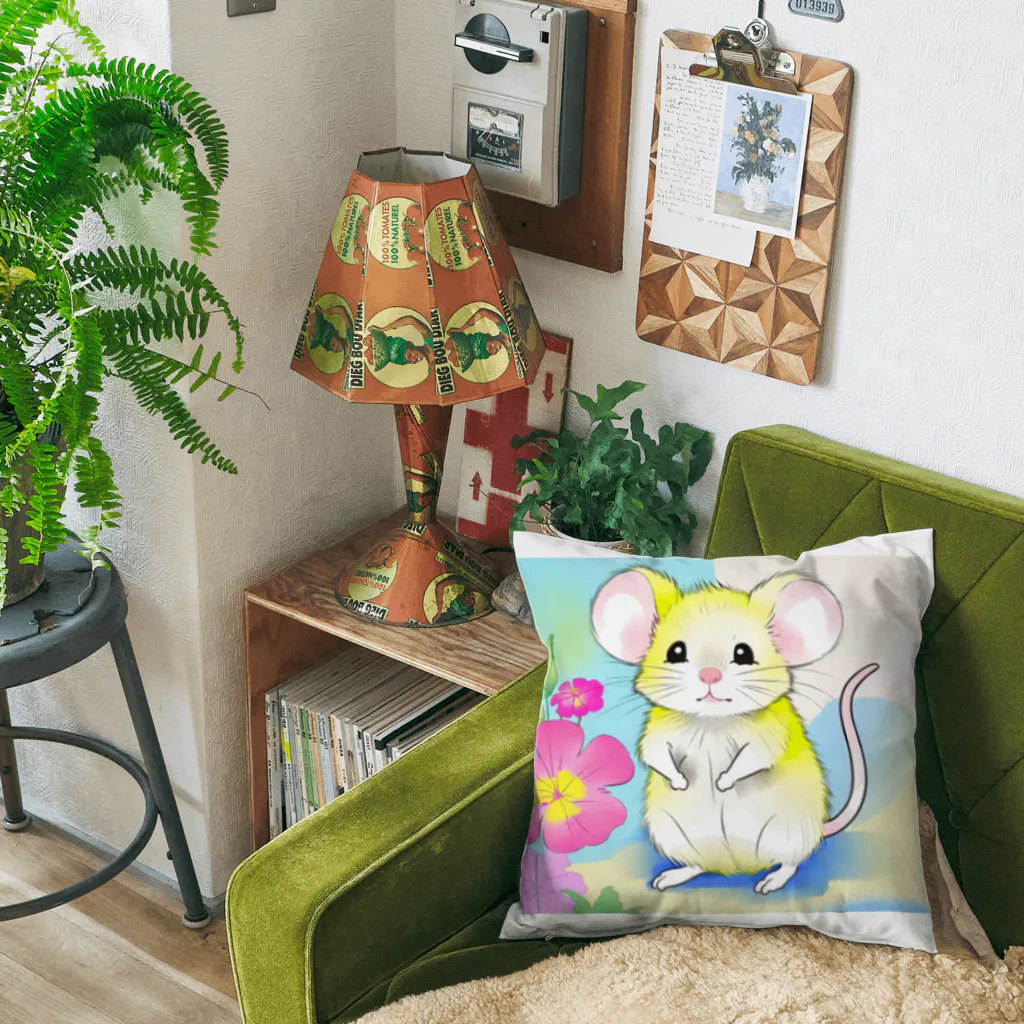 いちごソーダのねずみのスニーキー Cushion