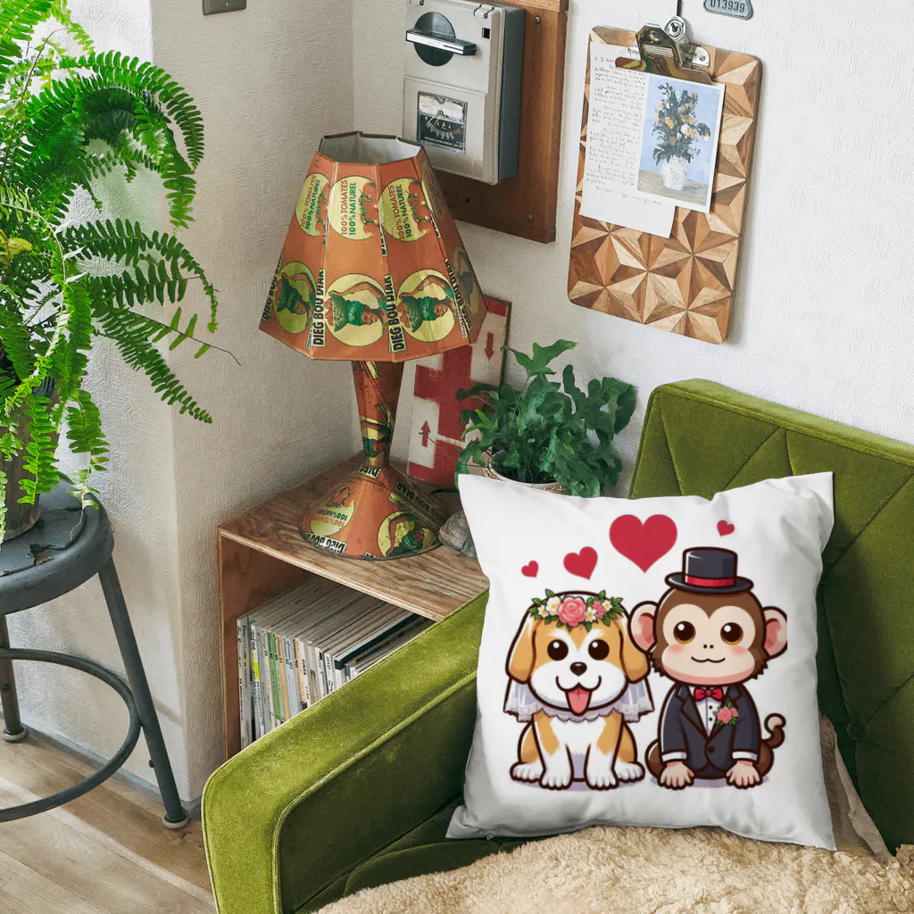 HERAX(へラックス）2号店の犬猿の仲～愛の力で仲良し～ Cushion