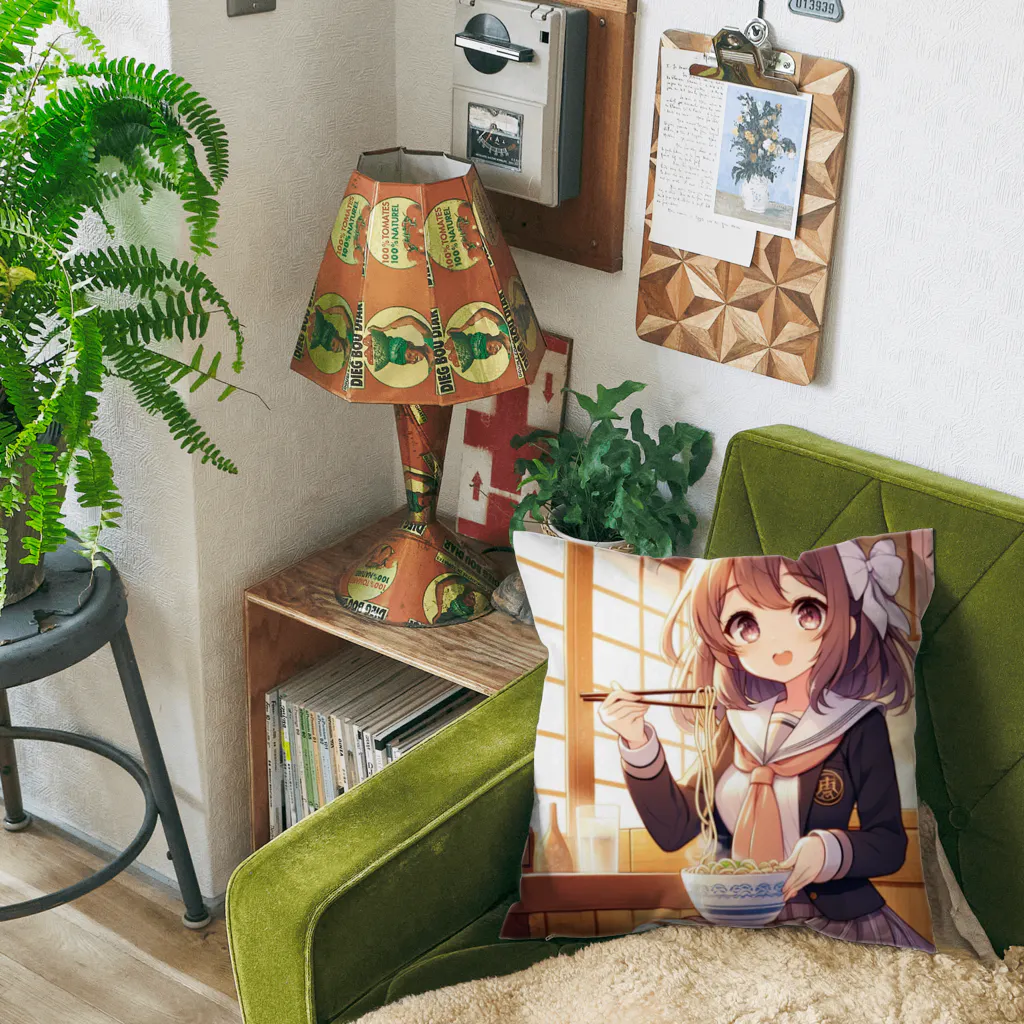 SWQAのjkうどんを食べる Cushion