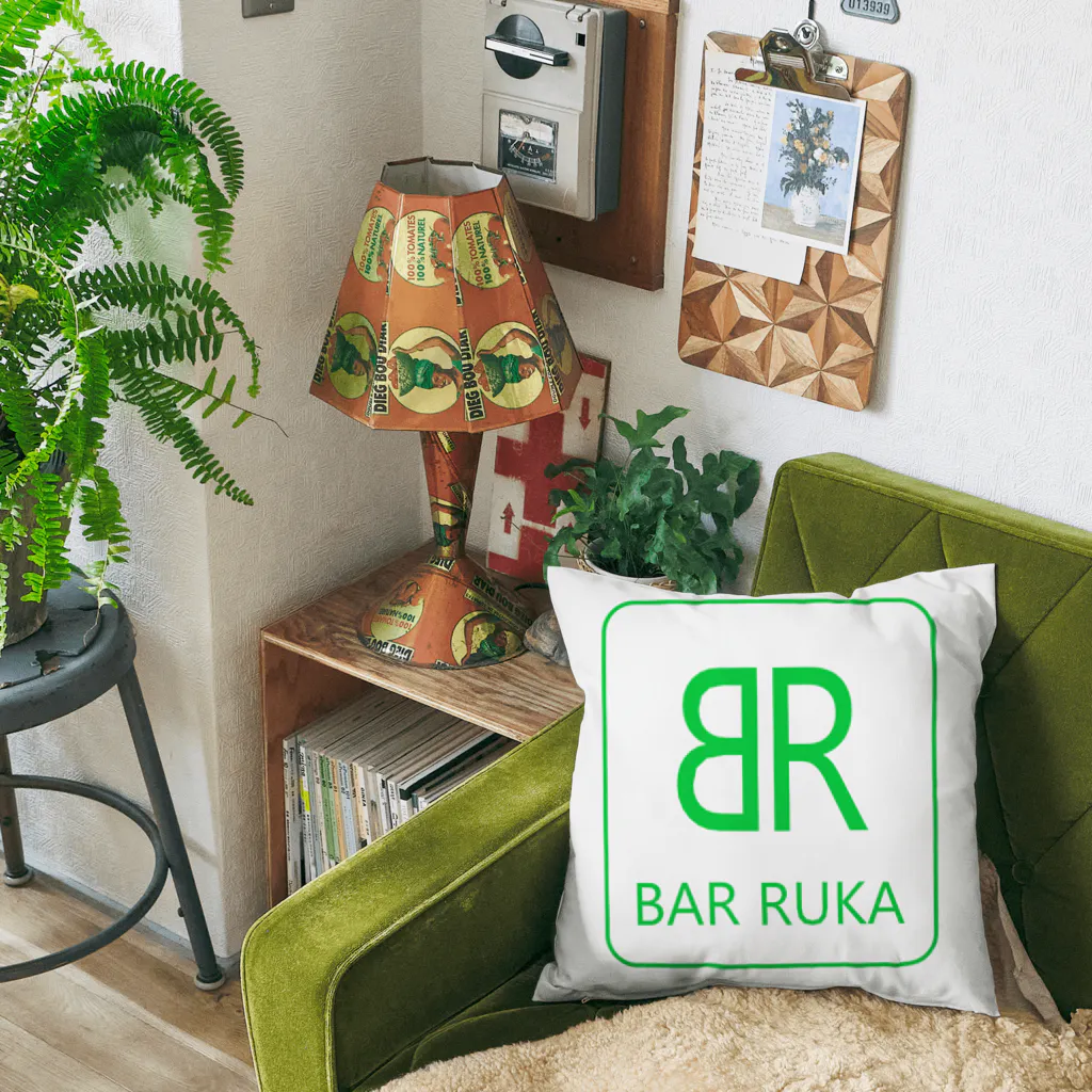 ＠maharamothraのＢＡＲ ルカ（ネオングリーン） Cushion