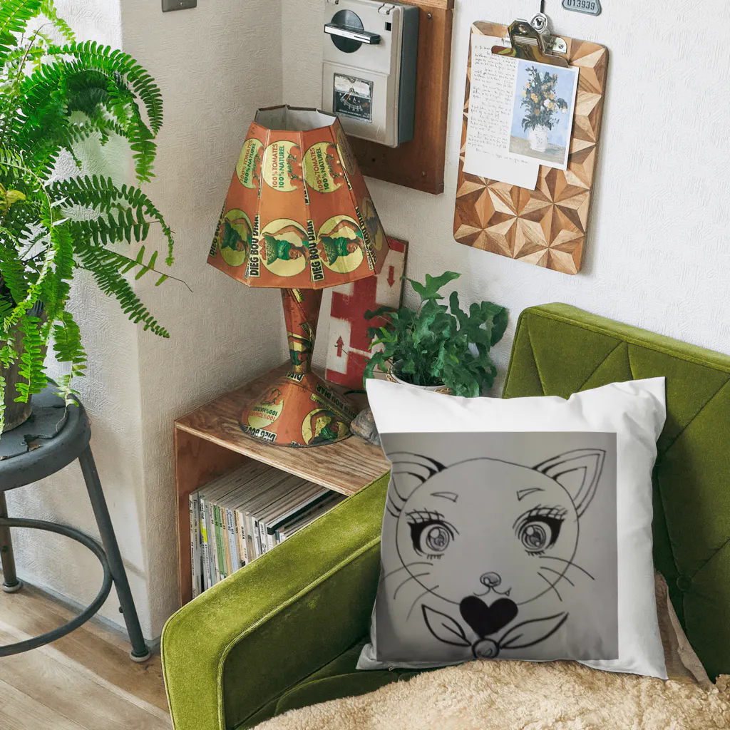 Carawayのハートのねこ Cushion