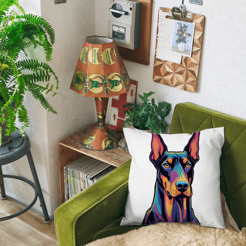 annrannのかっこいいドーベルマン、犬好き Cushion