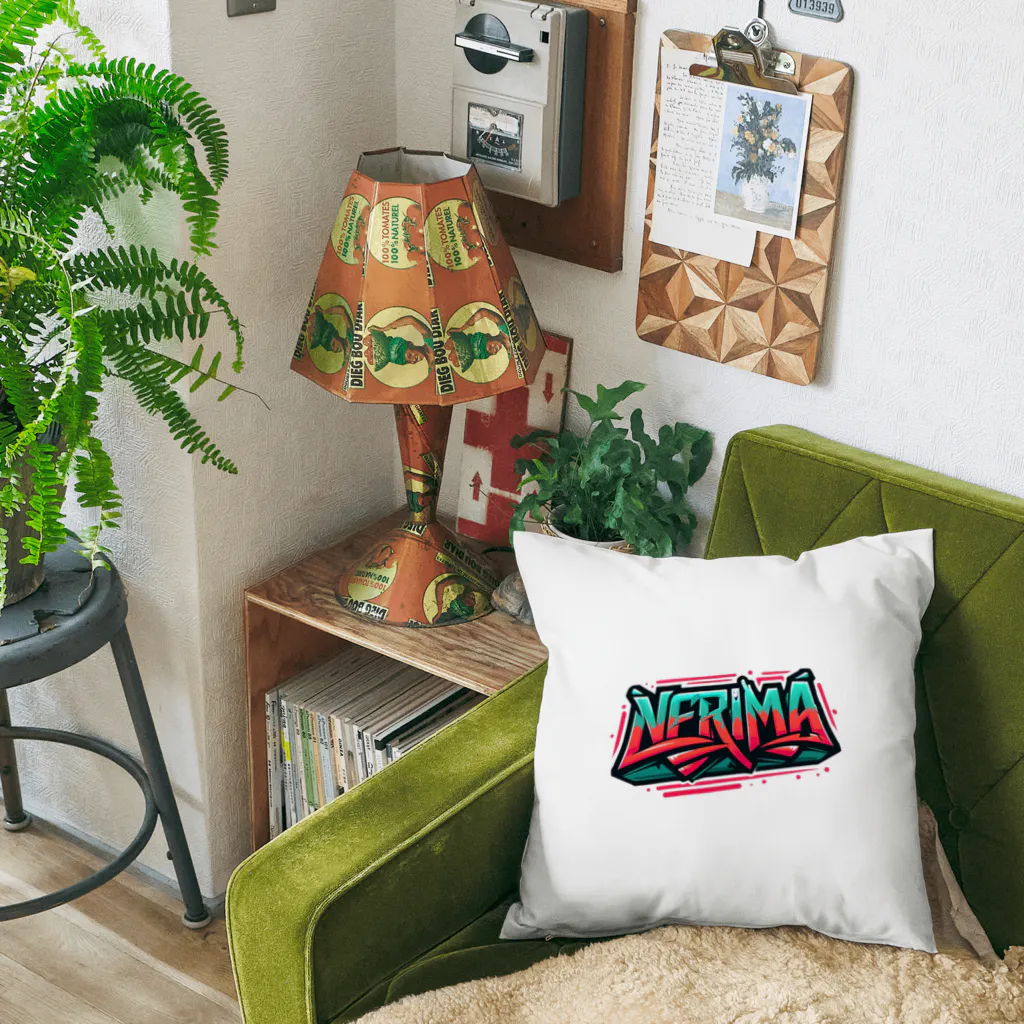 ore-journalのHipHopのグラフィティのロゴ「NERIMA(練馬)」 Cushion