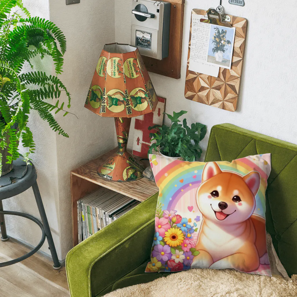 癒しのショップの夢の中の柴犬 Cushion