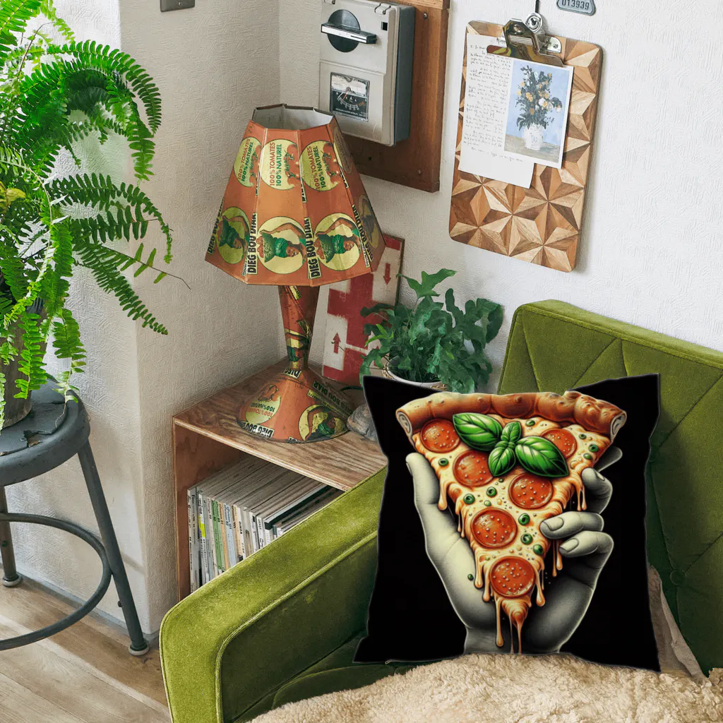 yuriseのおしゃれなpizzaのグッズ Cushion