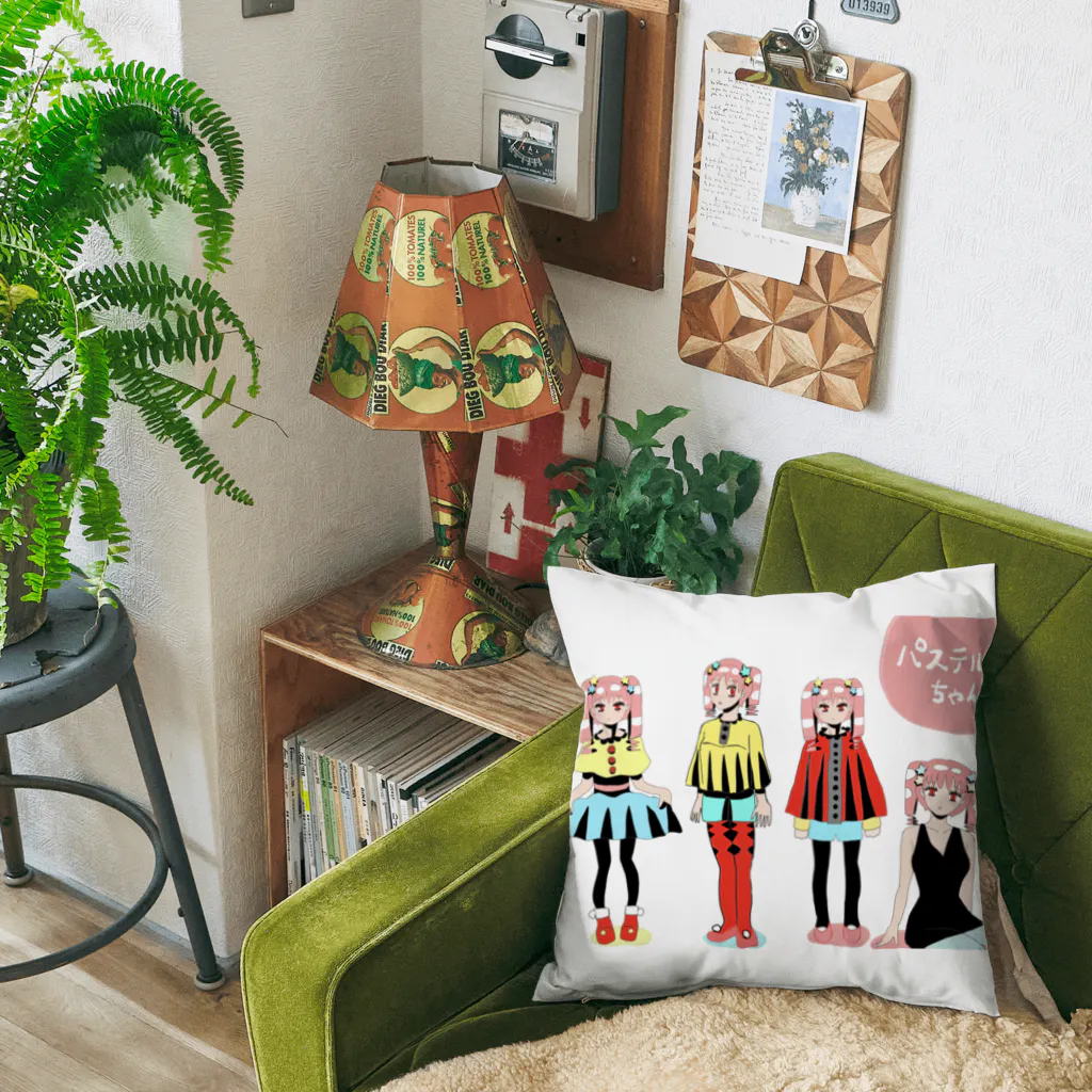 mikyacraft MIKA💓🌟赤い心臓のパステルちゃんズ Cushion