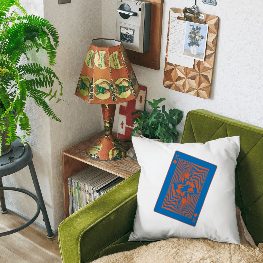 スペードのキング（カラー） / 提供 ( )のクッション通販 ∞ SUZURI（スズリ）