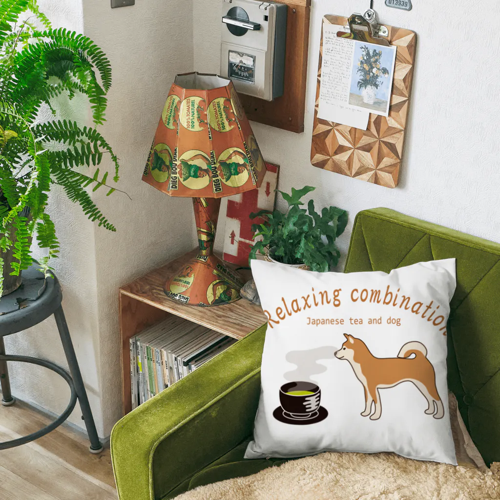 キッズモード某の日本の犬とお茶  Cushion