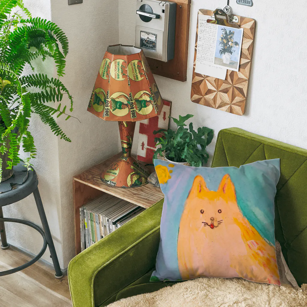 吉野直美のアートグッズ部屋のねこちゃん Cushion