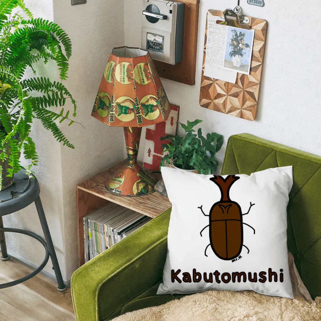 MrKShirtsのKabutomushi (カブトムシ) 色デザイン Cushion