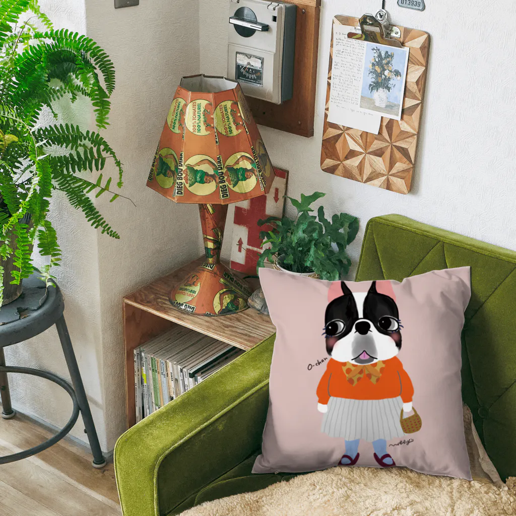 Nobby's SUZURI shopのフレブルのおーちゃん（背景あり） Cushion