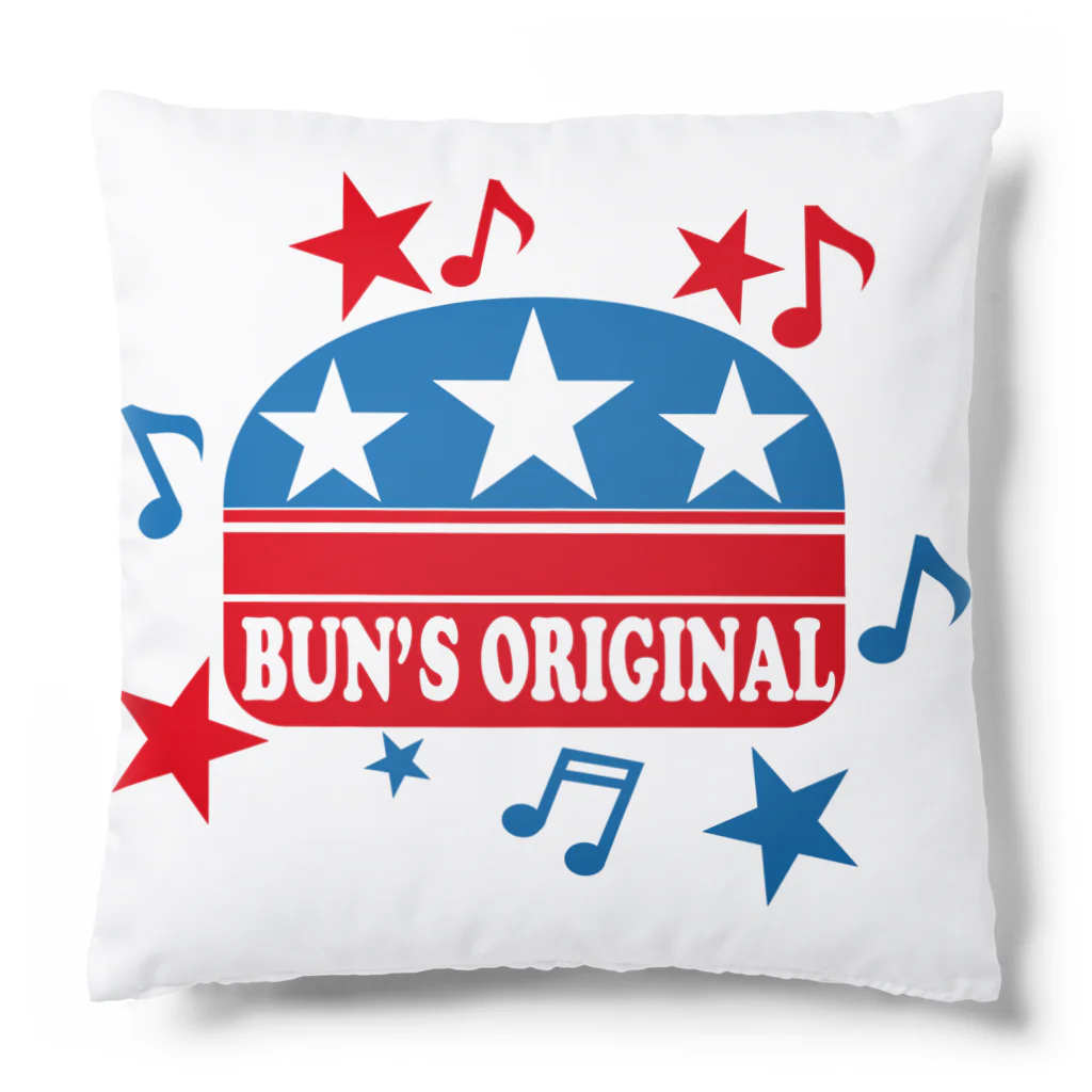 バンズオリジナルの<BUN'S ORIGINAL> バンズバーガーロゴ Cushion