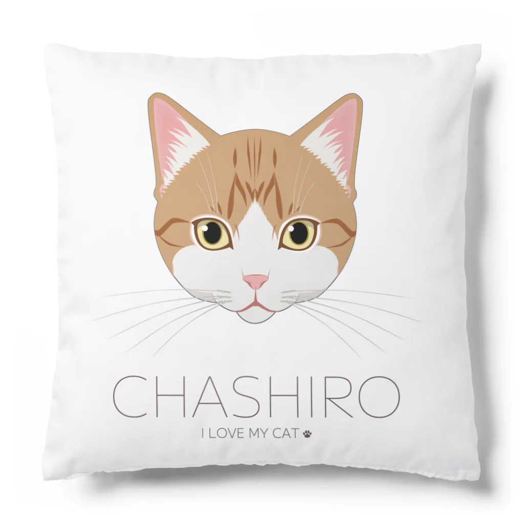 Baby Tigerのねこラブ・茶白 Cushion