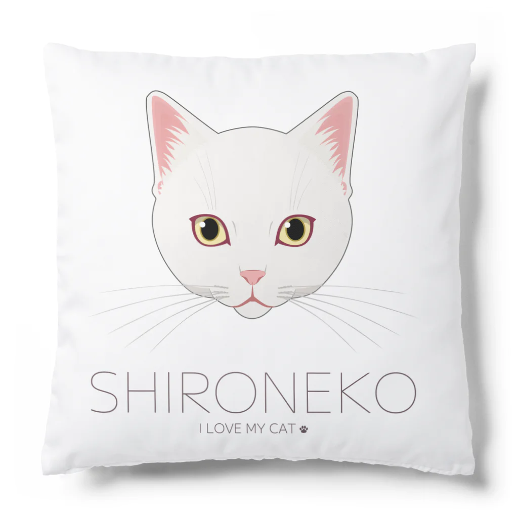 Baby Tigerのねこラブ・白猫 Cushion