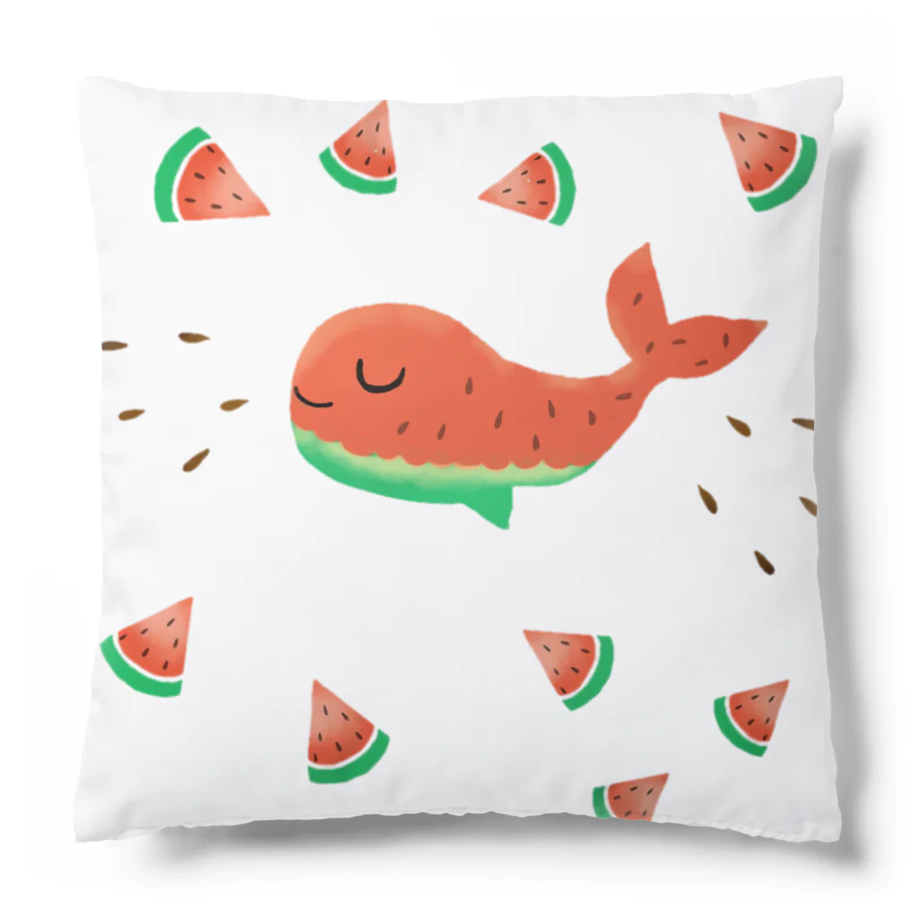 エコの海のスイカくじらのアイテム Cushion