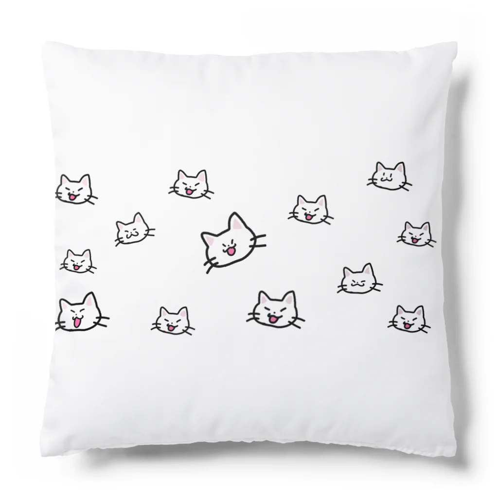 猫愛好会のまっしろ Cushion