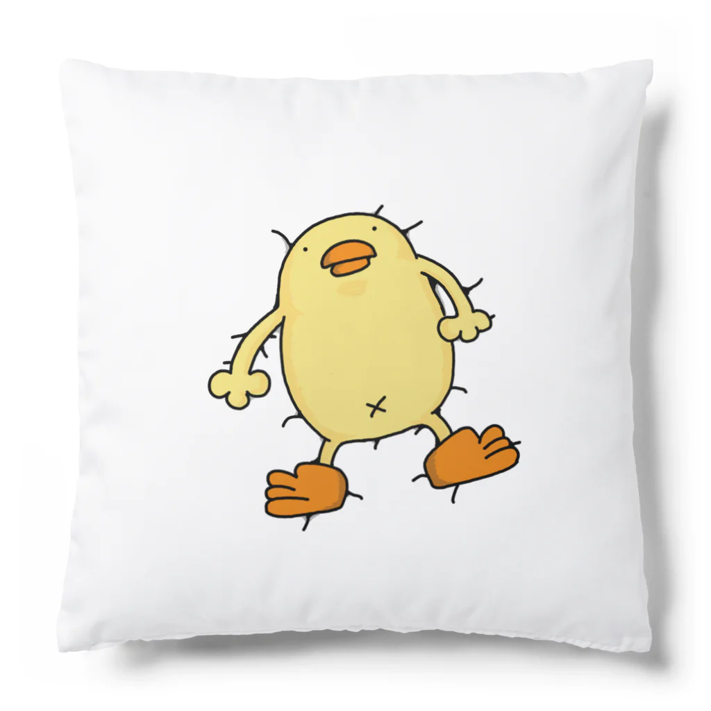 ぴょろりんちょ🐤のぴよがクッションの上で寝てる Cushion