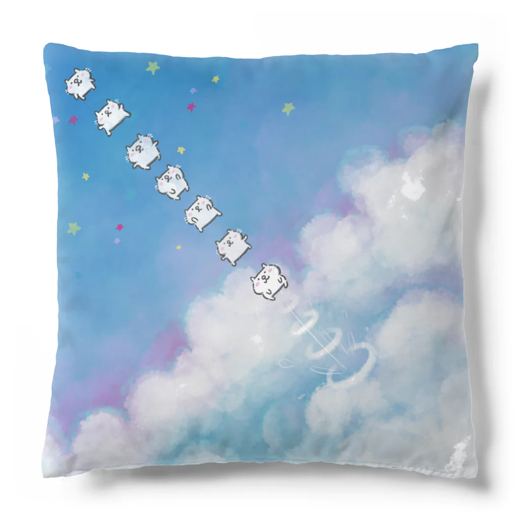 chocosshi shopのつらなりねこ　ズドーン！ Cushion