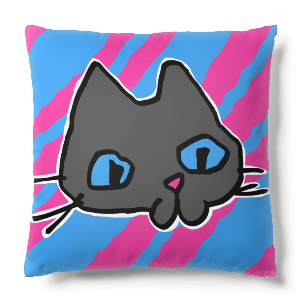 猫まみれ小店の黒ぬこ。 Cushion