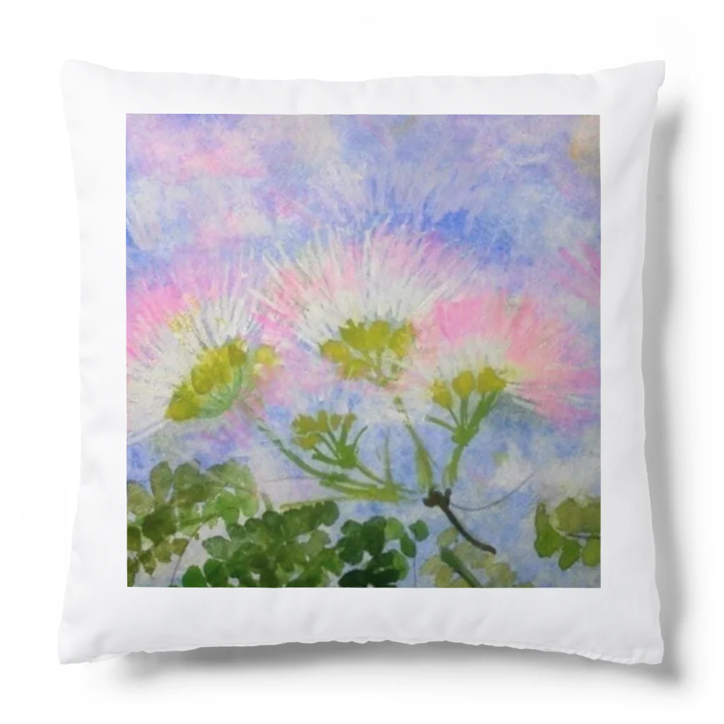 SUZURI.KEY-CHANのネムノキの花 Cushion