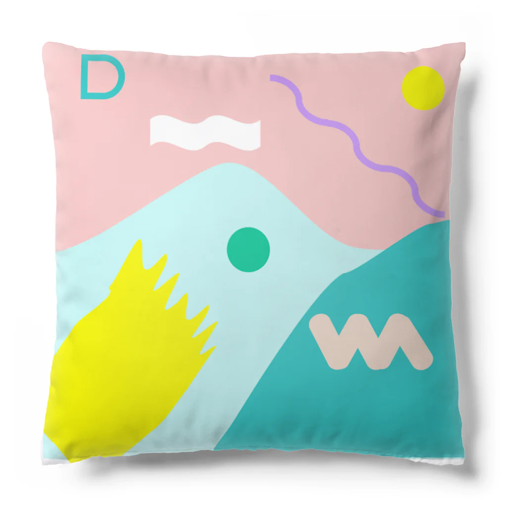 71mamifuの山と太陽 Cushion