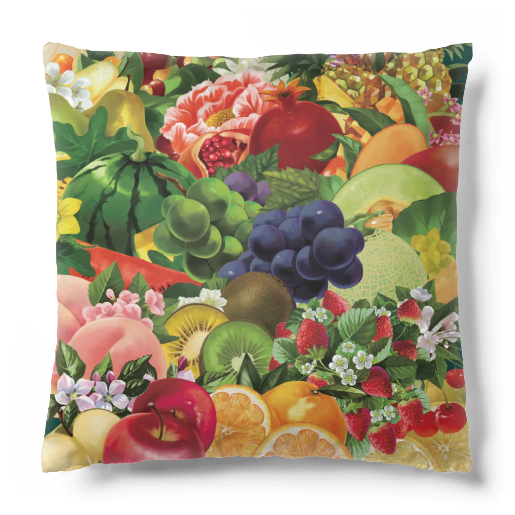 カワウソとフルーツの【forseasons】フルーツ盛り合わせ Cushion