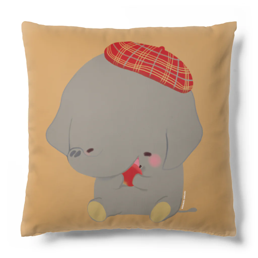 リョウコノオエカキの⭐🐘ゆるいゾウさん / クッション Cushion