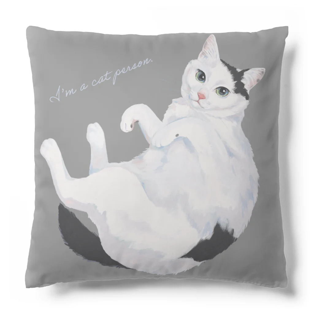 はるさめ商店の白黒ブチ猫 Cushion