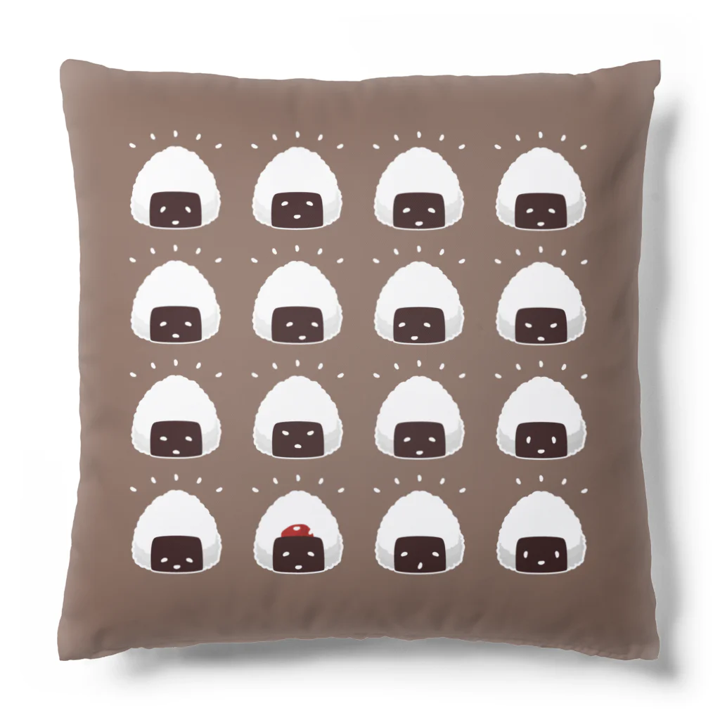 イラスト MONYAAT の🍙おにぎりB　笑顔でハッピー🍙 Cushion