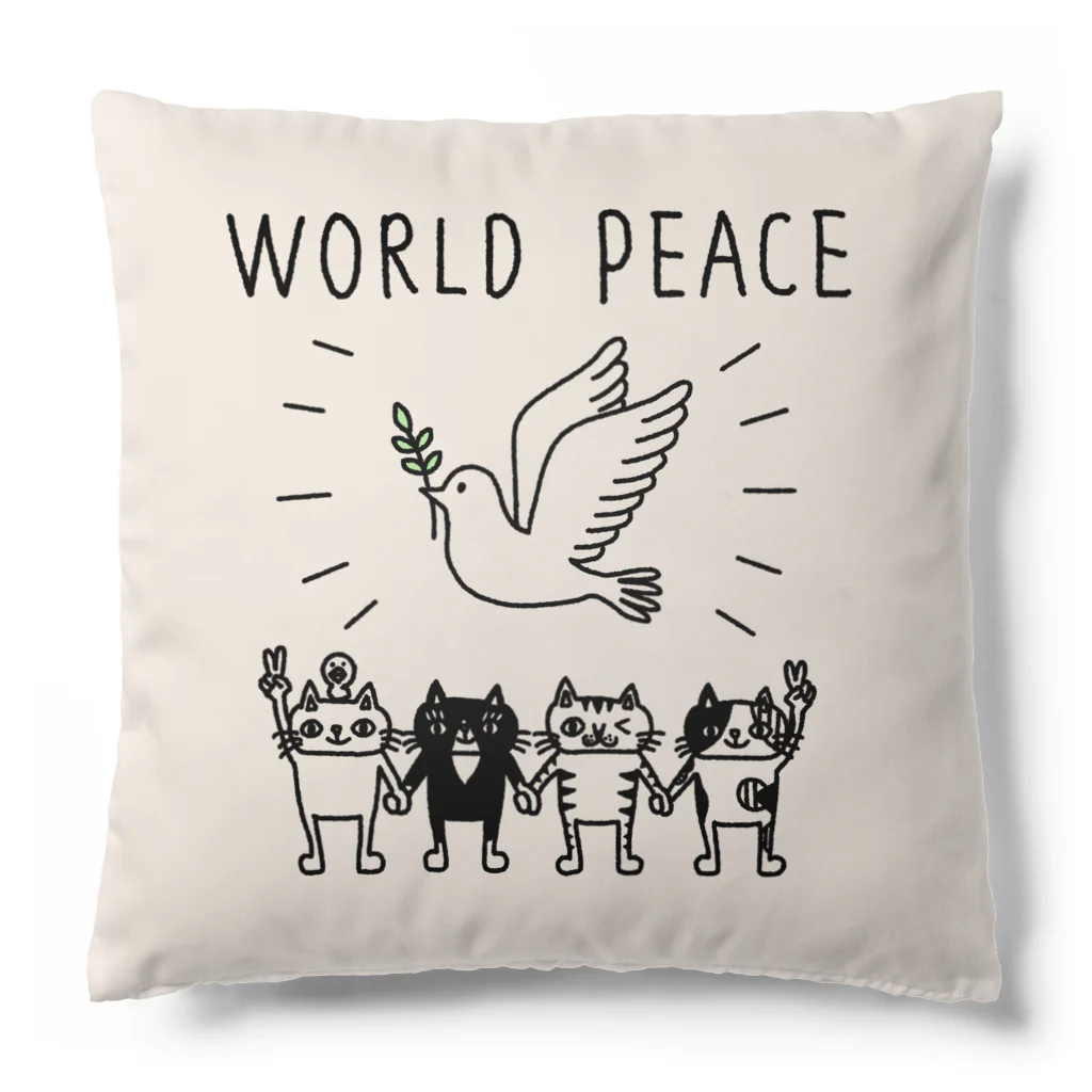 hadaconeko shopのworld peace クッション