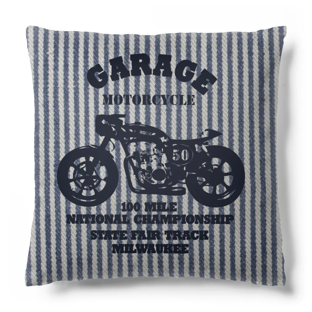 キッズモード某の武骨なバイクデザイン(ヒッコリー) Cushion