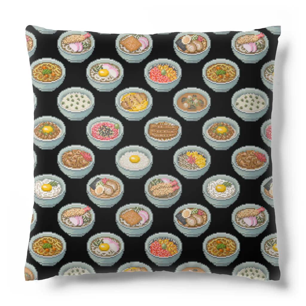 猫と釣り人のFOOD_2_1_CS (後:白) Cushion