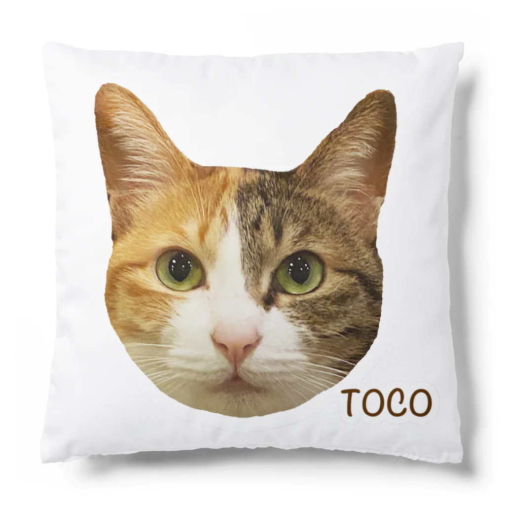 猫カフェ ぶぅたんグッズショップのトコちゃんのお顔 Cushion