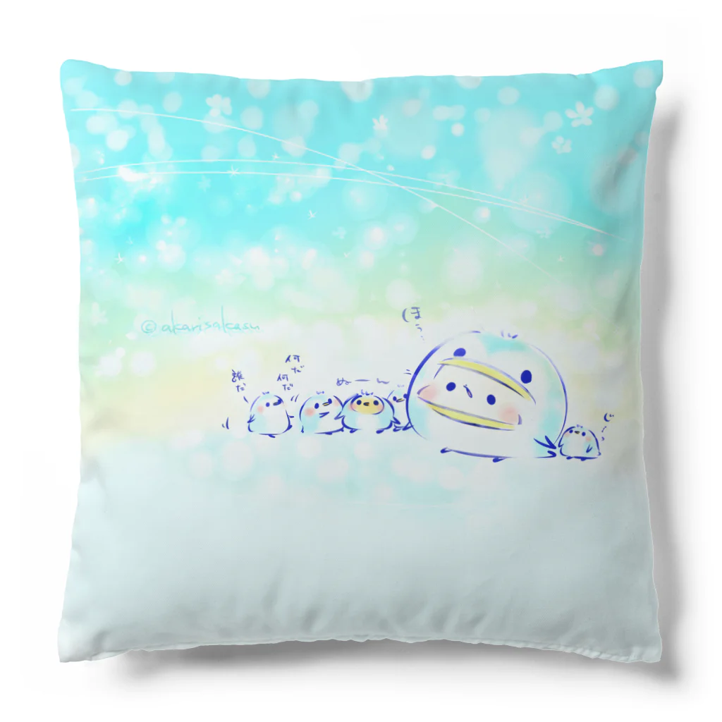 灯さかすのひんやりペンギンましまろう Cushion